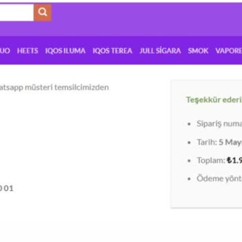 Ödeme Sonrası İletişim Kurulmayan Alışveriş Sitesi