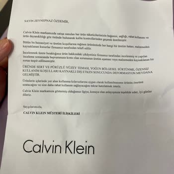 Calvin Klein Çantam Dört Kullanımdan Sonra Soyuldu Değişim Reddedildi