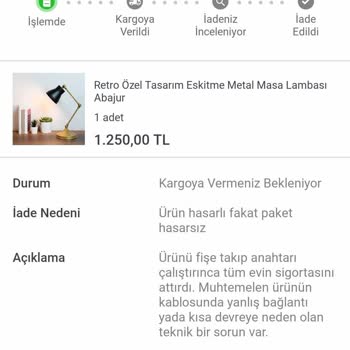 Arızalı Ürün Ve Sorumsuz İade Süreciyle Mağduriyet