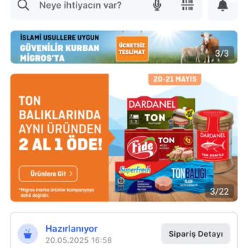 Migros'tan Aldığım Sipariş Hazırlanmadı, Bilgilendirme Yapılmadı