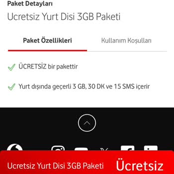 Vodafone'un Ücretsiz Yurt Dışı Paketi Kampanyası Gerçekten Ücretsiz Değil