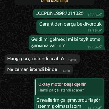 Bakım Sonrası Sinyal Arızası Ve Parça Temininde İletişim Sorunu