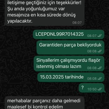 Bakım Sonrası Sinyal Arızası Ve Parça Temininde İletişim Sorunu