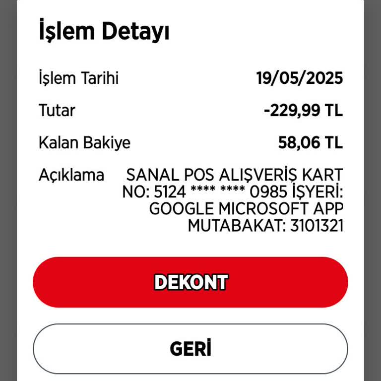 Microsoft 365 Ücretsiz Üyelikten Sonra Haksız Para Çekimi