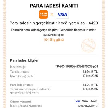 Temu Ve Yapı Kredi Bankası Arasında Kaybolan İade Param Nerede