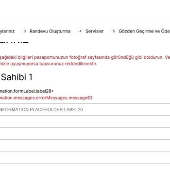 Danimarka Vize Başvurusunda Hata Kodu Nedeniyle Randevu Alamıyorum