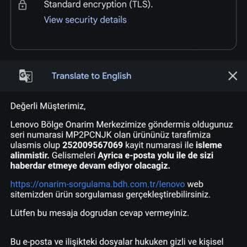 Yeni Alınan Lenovo Laptopun Arızalı Gelmesi Ve Uzayan Servis Süreci Mağduriyeti