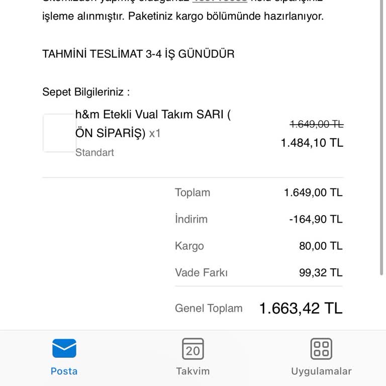 Siparişin Zamanında Kargolanmaması Ve Sürekli Ertelenmesi