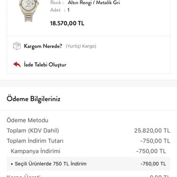 Siparişimde Hediye Kartlık Gönderilmedi