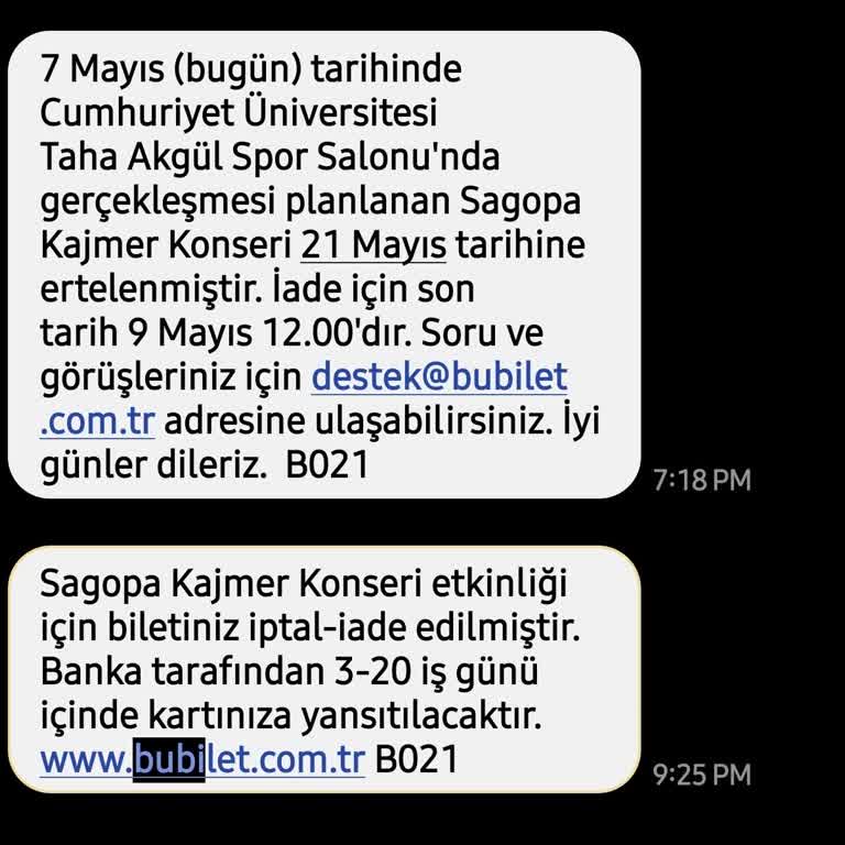 Bubilet Bilet İadesi 3 Haftadır Yapılmıyor, Mağdur Edildim