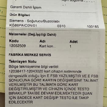 Buzdolabında Süreç Yönetimi Ve Servis Sorunları