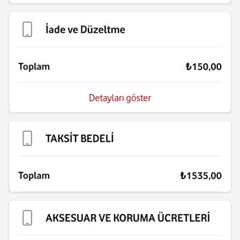 Faturama İstemediğim Aksesuar Koruma Ücreti Yansıtılıyor