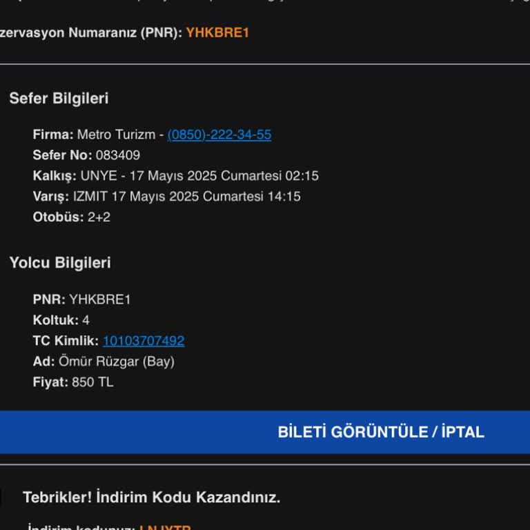 Otobüs Otogara Girmeden Gitti, Mağdur Edildim