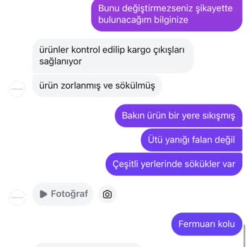 Yırtık Gelen Ürün İçin Suçlayıcı Ve Çözümden Uzak Müşteri Hizmeti