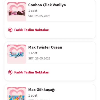 Kazandığım Dondurmaları Marketlerden Teslim Alamıyorum