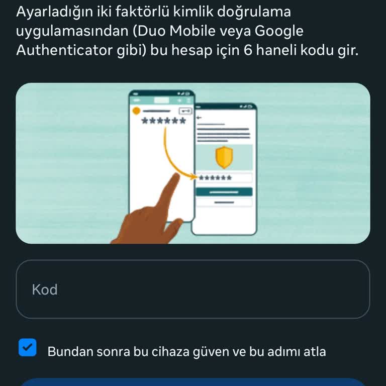 İki Adımlı Doğrulama Nedeniyle Instagram Hesabıma Erişemiyorum