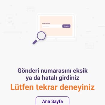 Kargo Takip Numaram Doğru Olmasına Rağmen Sistem Hata Veriyor
