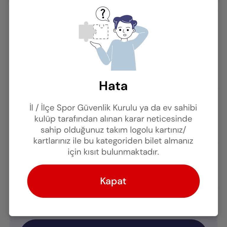 Misafir Tribününe Bilet Alamama Sorunu