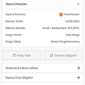 Siparişim Kargoya Verilmedi, Sürekli Oyalandım
