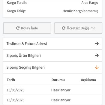 Siparişim Kargoya Verilmedi, Sürekli Oyalandım
