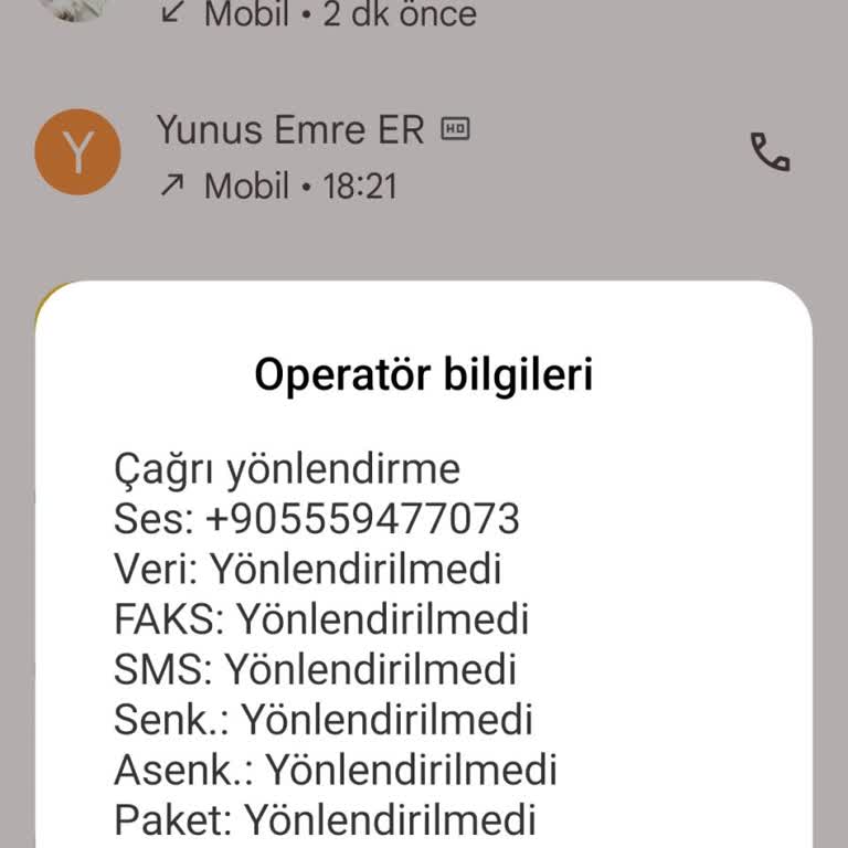 Yeni Alınan Hatta Yapılan Yönlendirme Ve Gizlilik İhlali Endişesi
