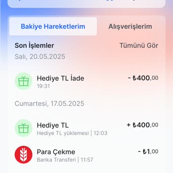 Kampanya Hakkı Olan 400 TL Cüzdan Bakiyem Haksız Şekilde Geri Alındı