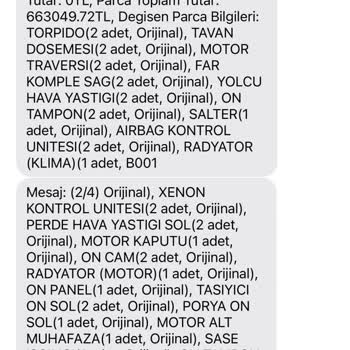 Gerçek Dışı Ağır Hasar Kaydı Ve Parça Değişimi Sorunu