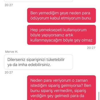 Yanlış Ve Eksik Siparişe Çözüm Bulunmuyor