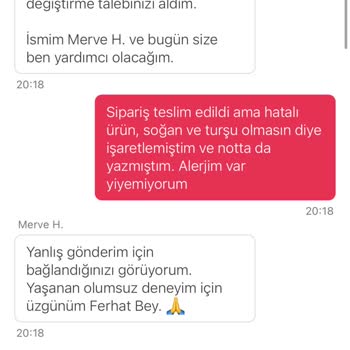 Yanlış Ve Eksik Siparişe Çözüm Bulunmuyor