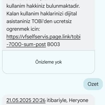 Vodafone Hediye İnternetim Varken Kendi Paketimden İnternet Harcandı, Çözüm Bulunamadı