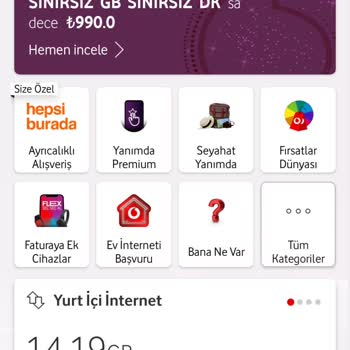 Vodafone Hediye İnternetim Varken Kendi Paketimden İnternet Harcandı, Çözüm Bulunamadı