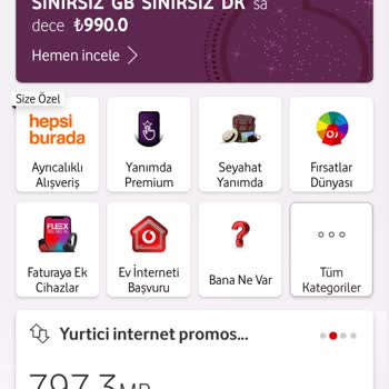 Vodafone Hediye İnternetim Varken Kendi Paketimden İnternet Harcandı, Çözüm Bulunamadı
