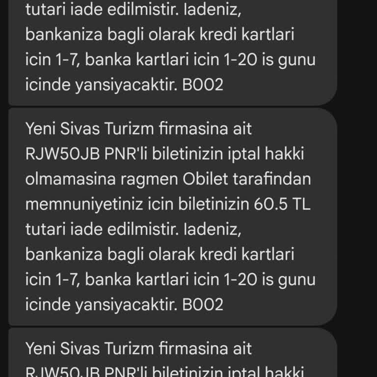 Obilet Bilet İptalinde Haksız Kesintiyle Mağdur Oldum