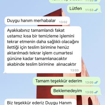 Ayakkabım Ve Param 1 Ayı Geçkin Süredir Teslim Edilmiyor