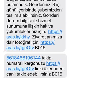 Aras Kargo Teslimatında Sürekli Yaşanan Sorunlar Ve Yanıltıcı Mesajlar