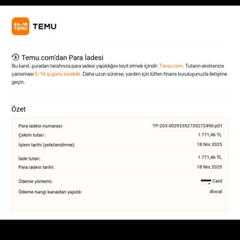 Temu'dan Yapılan Alışverişin İadesi Bir Türlü Gerçekleşmiyor!