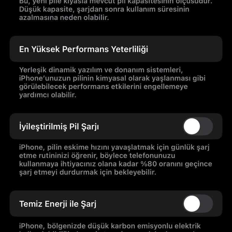 6 Aylık İphone'un Pil Sağlığı Hızla Düşüyor