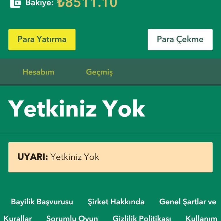 Betpark Param Hesapta Gözüküyor Ama Bir Şey Yapamıyorum