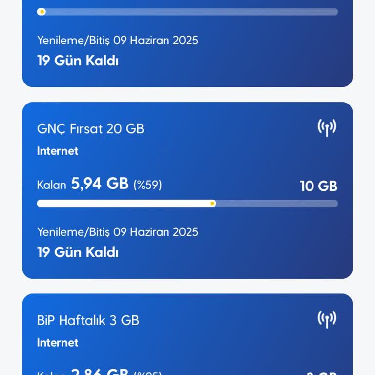 Hediye Ve Sosyal Medya İnternet Paketlerinin Kullanılamaması