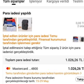 Temu Alışverişimde İade Yapılmadı İletişim Kuramıyorum