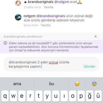 Orijinal Olmayan Ürün Ve Yetersiz Müşteri Hizmeti