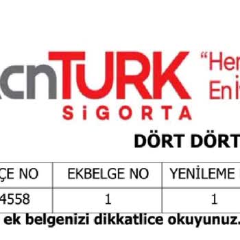 Acnturk Sigorta Kasko İptali Sonrası Ücret İadesi Yapılmıyor, Mağdurum