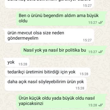 Yanlış Beden Önerisi Ve İade Sorunu Mağduriyet Yaşattı