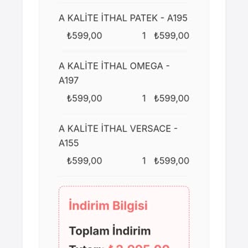 Sipariş Verdiğim Saat Yerine Kalitesiz Ürün Gönderildi