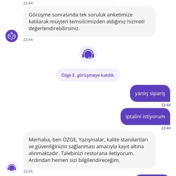 Yanlış Siparişin İptali İçin Destek Yetersiz Kaldı