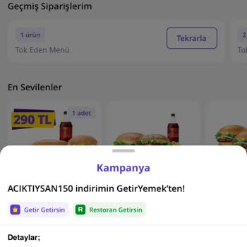 GetirYemek Kuponunda Gizli Alt Tutar Ve Destek Sorunu