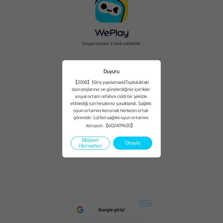 Haksız Yere Banlanan Hesabımın Açılmasını İstiyorum