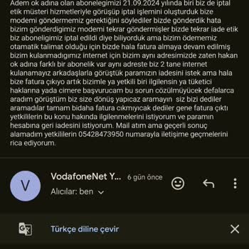 İptal Edilen Abonelikten Sonra Haksız Fatura Ve İade Sorunu