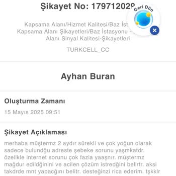 Turkcell'in Bağlantı Sorununa Rağmen Haksız Cayma Bedeli Talebi