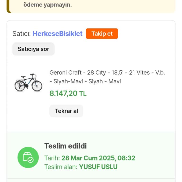 Geroni Şehir Bisikletinde Jant Kalitesi Sorunu Ve Dayanıksızlık